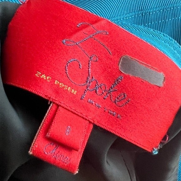 Z Spoke Zac Posen Turquoise Suiting Dress Size 8 - Picture 3 of 11